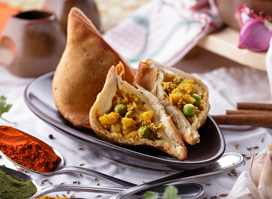 Potato & Peas Samosa the appetizer that saved the night